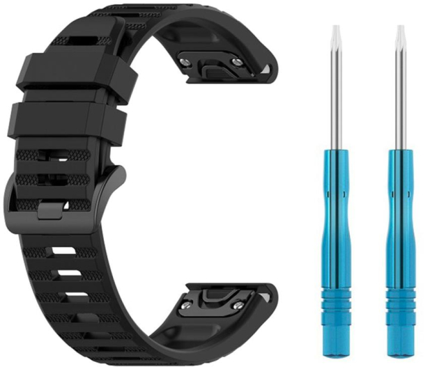 FIXED Silicone Strap do Garmin Fenix QuickFit black (26mm) FIXSST-QF26MM-BK - 1128317 - zdjęcie 4